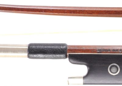German Pernambuco Violin bow, "Leon Pique" 62 grams. Nickle/Silver